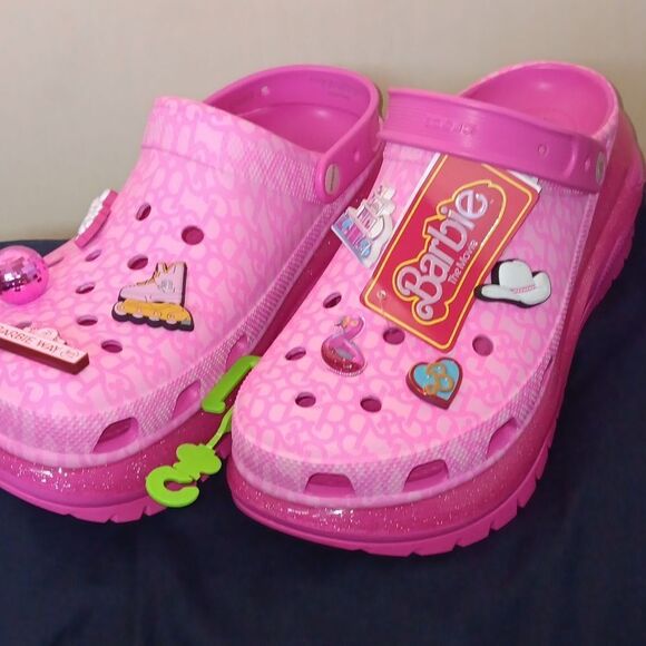 NWT Crocs Barbie The Movie* Mega Crush Clog- Platform- 13 Cosplay - Spice Girls - Picture 1 of 10